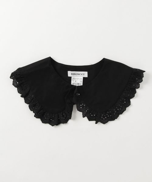 WEGO（ウィゴー）の「WEGO/BIGレース付け襟（付け襟・レディース・ブラック/ホワイト・FREE）」の5枚目の写真