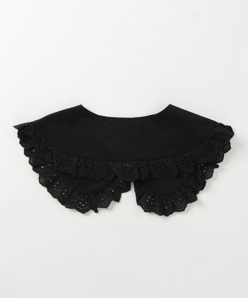 WEGO（ウィゴー）の「WEGO/BIGレース付け襟（付け襟・レディース・ブラック/ホワイト・FREE）」の3枚目の写真