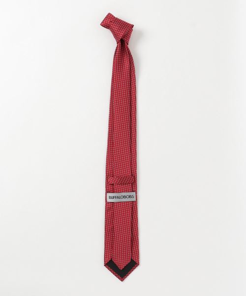 Buffalo Bobs(バッファローボブズ)の「BUSINESS TIE(ビジネス タイ)格子柄 ネクタイ(ネクタイ・メンズ・レッド/ブラック系その他・FREE)」の3枚目の写真