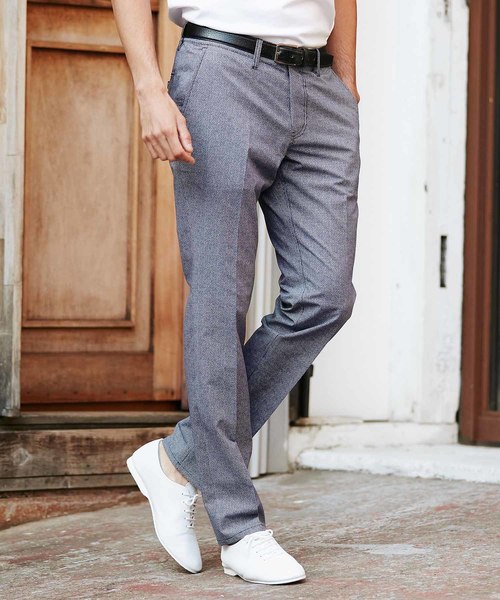 MEN'S BIGI（メンズビギ）の「クールドッツ ストレッチパンツ/ウォッシャブル（同素材ジャケットもあり セットアップも可能）（その他パンツ・メンズ・ブルー/ネイビー/グレー・L/M/S/SS）」の3枚目の写真