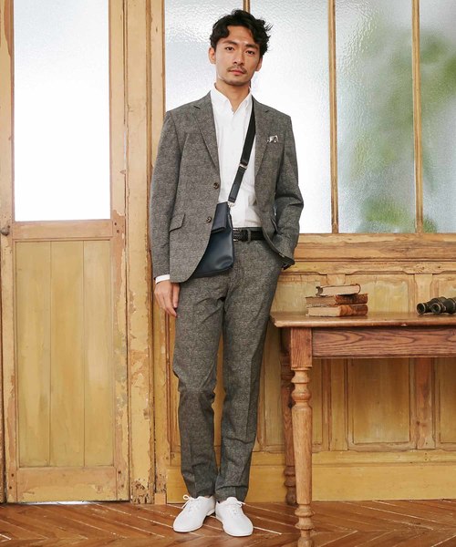MEN'S BIGI（メンズビギ）の「クールドッツ ストレッチパンツ/ウォッシャブル（同素材ジャケットもあり セットアップも可能）（その他パンツ・メンズ・ブルー/ネイビー/グレー・L/M/S/SS）」の18枚目の写真