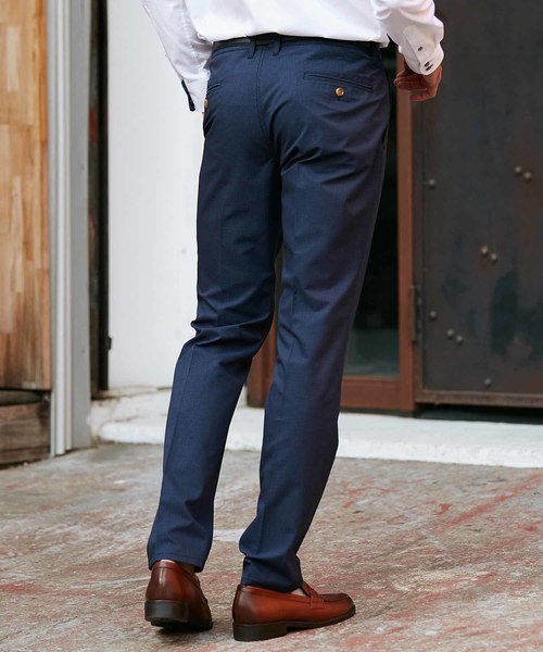 MEN'S BIGI（メンズビギ）の「クールドッツ ストレッチパンツ/ウォッシャブル（同素材ジャケットもあり セットアップも可能）（その他パンツ・メンズ・ブルー/ネイビー/グレー・L/M/S/SS）」の16枚目の写真