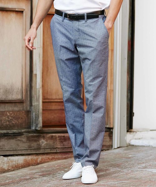 MEN'S BIGI（メンズビギ）の「クールドッツ ストレッチパンツ/ウォッシャブル（同素材ジャケットもあり セットアップも可能）（その他パンツ・メンズ・ブルー/ネイビー/グレー・L/M/S/SS）」の8枚目の写真