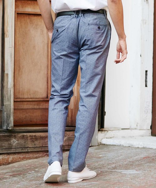 MEN'S BIGI（メンズビギ）の「クールドッツ ストレッチパンツ/ウォッシャブル（同素材ジャケットもあり セットアップも可能）（その他パンツ・メンズ・ブルー/ネイビー/グレー・L/M/S/SS）」の10枚目の写真