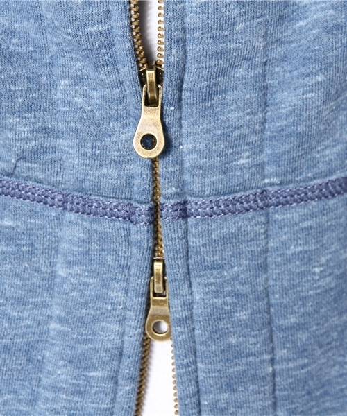 coen（コーエン）の「ウラケダブルジップカットブルゾン（パーカー・メンズ・ネイビー/ブラウン/ダークグレー・MEDIUM/SMALL/LARGE/X-LARGE）」の10枚目の写真