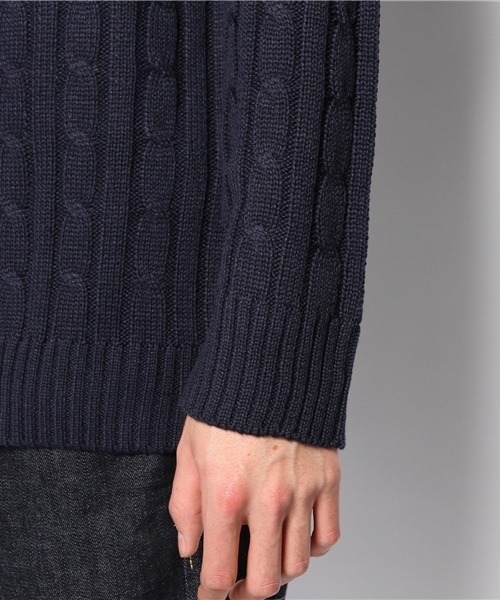 WEGO(ウィゴー)の「WEGO/ケーブルニット(ニット/セーター・メンズ・グリーン/グリーン系その他/ブルー/サックスブルー/ネイビー/マスタード/レッド/ワイン・MEDIUM/LARGE)」の13枚目の写真