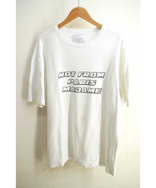 ブランド古着】NOT FROM PARIS MADAME プリントTee クルーネック ブランド古着】NOT FROM PARIS MADAME プリントTee クルーネック