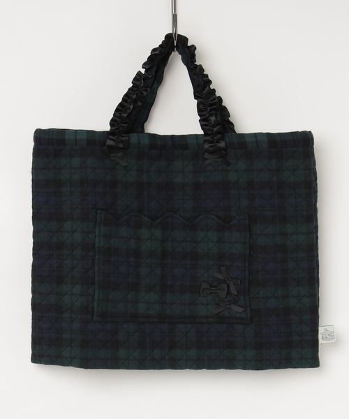 panpantutu(パンパンチュチュ)の「フリルレッスンバッグ(トートバッグ)」|ブラック系その他