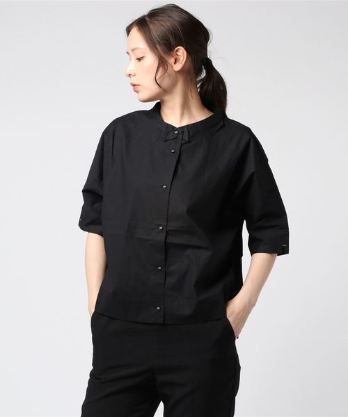 nop de nod（ノップドゥノッド）の「Cloche タイカラー5分袖シャツ 