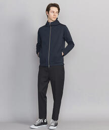 BEAUTY&YOUTH UNITED ARROWS◆ジップパーカー/L/シルク/GRN/1227-113-0138 BEAUTY&YOUTH UNITED ARROWS（ビューティーアンドユース