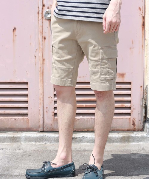 CRAFT STANDARD BOUTIQUE(クラフトスタンダードブティック)の「ショート丈カーゴパンツ○(カーゴパンツ・メンズ・ベージュ/ネイビー/カーキ・LL/S/M/L)」の2枚目の写真