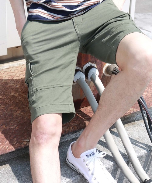 CRAFT STANDARD BOUTIQUE(クラフトスタンダードブティック)の「ショート丈カーゴパンツ○(カーゴパンツ・メンズ・ベージュ/ネイビー/カーキ・LL/S/M/L)」の1枚目の写真