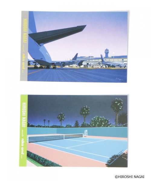 niko and（ニコアンド）の「【永井博】コラボポストカードセット9P