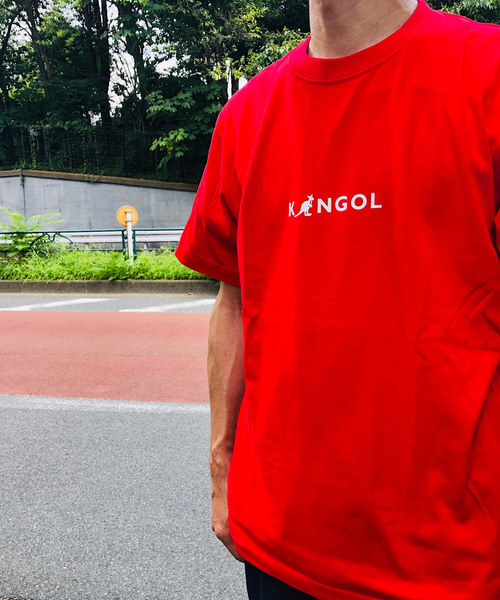KANGOL（カンゴール）の「【KANGOL/カンゴール】プリントTシャツ（Tシャツ/カットソー・メンズ・ホワイト/ブラック/グレー/ベージュ/グリーン/ネイビー/イエロー/ピンク/レッド/オレンジ/パープル・SMALL/MEDIUM/LARGE/X-LARGE）」の2枚目の写真