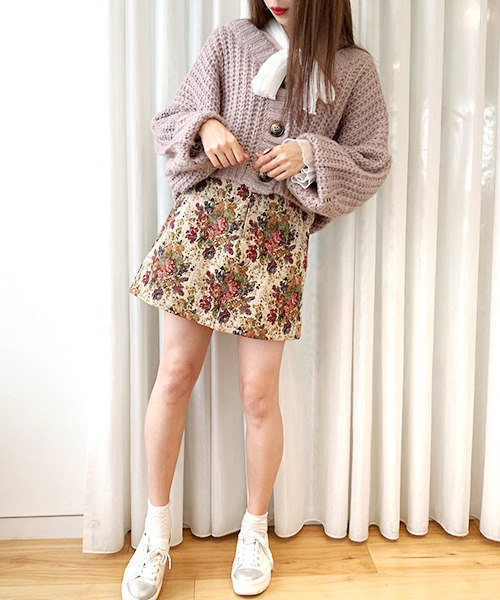 apres jour（アプレジュール）の「手編み風Vカーディガン【ZOZOTOWN限定アイテム】19AW★（カーディガン/ボレロ・レディース・モカ/ラベンダー/ライトベージュ・フリー）」の14枚目の写真