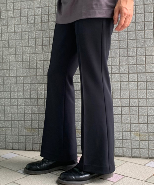 STUDIOUS（ステュディオス）の「【STUDIOUS】ニットツイルセットアップフレアスラックス（スラックス・メンズ・ブラック/ブラウン・1/2）」の4枚目の写真