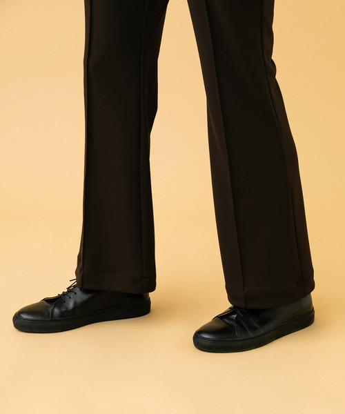 STUDIOUS（ステュディオス）の「【STUDIOUS】ニットツイルセットアップフレアスラックス（スラックス・メンズ・ブラック/ブラウン・1/2）」の5枚目の写真