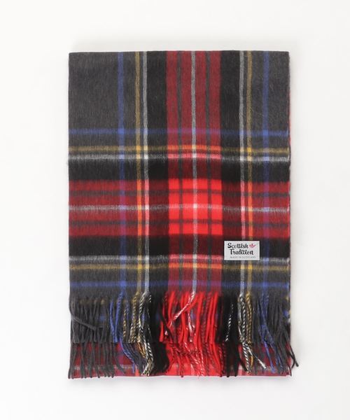 Scottish Tradition（スコティッシュ トラディション）の「SCOTTISH TRADITION / スコテッシュトラディション ストール STOLE（マフラー・レディース・グレー/サンドベージュ/ブルー系その他/ネイビー/チャコールグレー/レッド・FREE）」の8枚目の写真