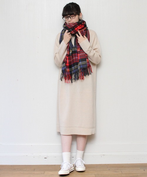 Scottish Tradition（スコティッシュ トラディション）の「SCOTTISH TRADITION / スコテッシュトラディション ストール STOLE（マフラー・レディース・グレー/サンドベージュ/ブルー系その他/ネイビー/チャコールグレー/レッド・FREE）」の12枚目の写真