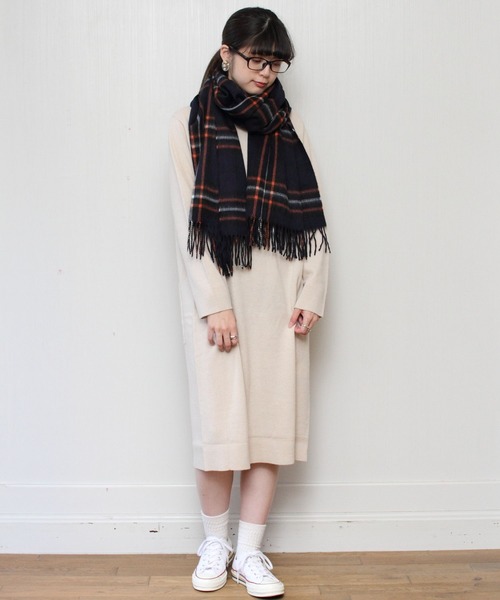 Scottish Tradition（スコティッシュ トラディション）の「SCOTTISH TRADITION / スコテッシュトラディション ストール STOLE（マフラー・レディース・グレー/サンドベージュ/ブルー系その他/ネイビー/チャコールグレー/レッド・FREE）」の18枚目の写真