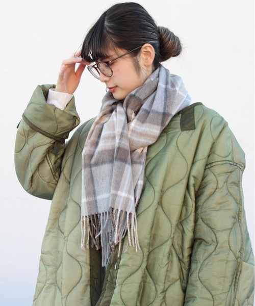 Scottish Tradition（スコティッシュ トラディション）の「SCOTTISH TRADITION / スコテッシュトラディション ストール STOLE（マフラー・レディース・グレー/サンドベージュ/ブルー系その他/ネイビー/チャコールグレー/レッド・FREE）」の22枚目の写真