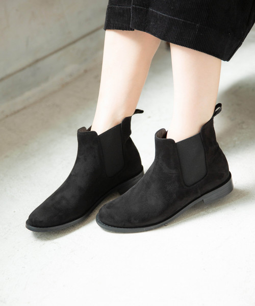 GLOBAL WORK（グローバルワーク）の「らくっションサイドゴア/849440（ブーツ・レディース・ブラック/ダークブラウン/ブラック系その他・SMALL/MEDIUM/LARGE）」の3枚目の写真