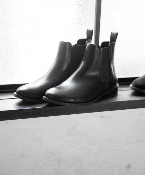 GLOBAL WORK（グローバルワーク）の「らくっションサイドゴア/849440（ブーツ・レディース・ブラック/ダークブラウン/ブラック系その他・SMALL/MEDIUM/LARGE）」の2枚目の写真