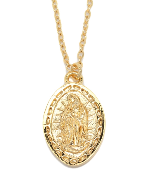 Subciety(サブサエティ)の「METAL NECKLACE -Guadalupe-(ネックレス・メンズ・アンティークシルバー/アンティークゴールド/ブラック/シルバー/ゴールド・FREE)」の11枚目の写真