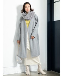 fifth | ドロップショルダーノーカラーコート(トレンチコート)