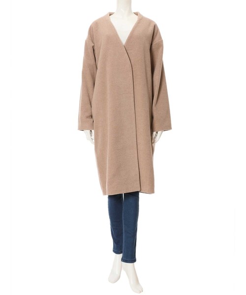 fifth（フィフス）の「ドロップショルダーノーカラーコート（トレンチコート・レディース・グレー/ブルー/モカ・SMALL/MEDIUM）」の15枚目の写真