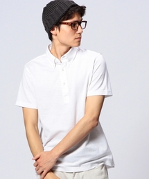 UNITED ARROWS | UAB コットンリネン　ボタンダウン　ポロシャツ(ポロシャツ)