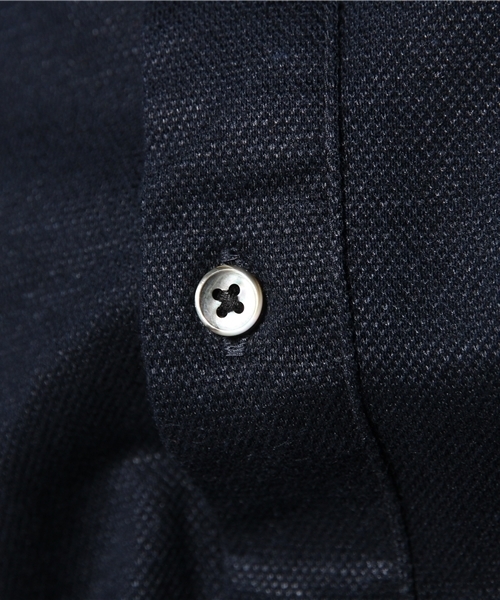 UNITED ARROWS（ユナイテッドアローズ）の「UAB コットンリネン　ボタンダウン　ポロシャツ ◆（ポロシャツ・メンズ・ホワイト/ネイビー/ターコイズブルー/ピンク・SMALL/X-LARGE/MEDIUM/LARGE/X-SMALL）」の10枚目の写真