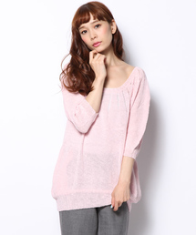 ジグザグルルーズプルオーバーニット