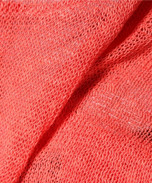 AVIE（アビィ）の「ジグザグルルーズプルオーバーニット（ニット/セーター・レディース・ベビーピンク/オレンジ・2）」の3枚目の写真