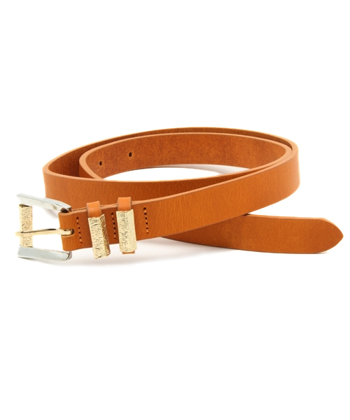 LOUNGEDRESS（ラウンジドレス）の「ゴールドパーツベルト（ベルト・レディース・グリーン/キャメル・ﾌﾘ-）」の2枚目の写真