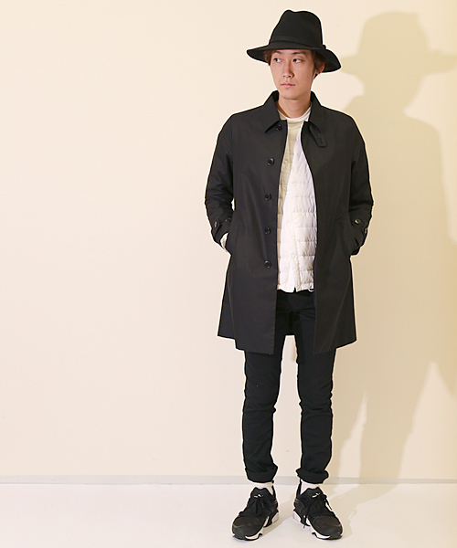 And A（アンドエー）の「ノーカラーライトダウンジャケット（ダウンジャケット/コート・メンズ・ホワイト/ブラック・40/42/44）」の17枚目の写真