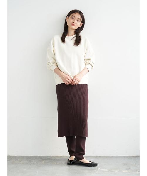 AMERICAN HOLIC（アメリカンホリック）の「レギンス付きニットスカート ＊（スカート・レディース・ブラック/ベージュ/ブラウン・M/L）」の9枚目の写真