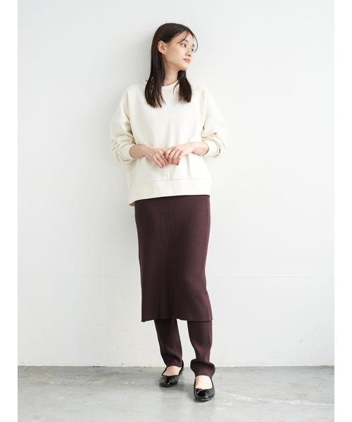 AMERICAN HOLIC（アメリカンホリック）の「レギンス付きニットスカート ＊（スカート・レディース・ブラック/ベージュ/ブラウン・M/L）」の10枚目の写真