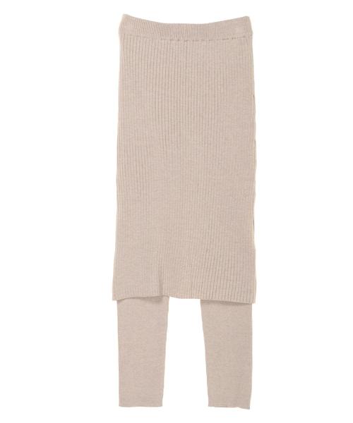 AMERICAN HOLIC（アメリカンホリック）の「レギンス付きニットスカート ＊（スカート・レディース・ブラック/ベージュ/ブラウン・M/L）」の19枚目の写真