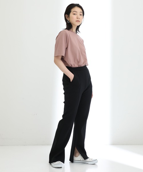 STUDIOUS（ステュディオス）の「【STUDIOUS】サマーニットフレアパンツ（その他パンツ・レディース・ホワイト/ブラック/ピンク・1/2）」の15枚目の写真