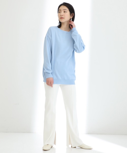 STUDIOUS（ステュディオス）の「【STUDIOUS】サマーニットフレアパンツ（その他パンツ・レディース・ホワイト/ブラック/ピンク・1/2）」の19枚目の写真