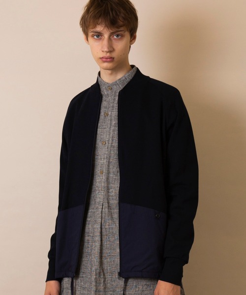 FACTOTUM（ファクトタム）の「【FACTOTUM】トリコット B.A PCS ブルゾン（ブルゾン・メンズ・ネイビー/ベージュ・46/48/44）」の2枚目の写真