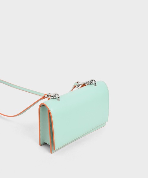 CHARLES & KEITH(チャールズ & キース)の「チェーン トップハンドルバッグ / Chain Top Handle Bag(ハンドバッグ・レディース・ブラック/イエロー系その他/ライトピンク/ブルー系その他2/グレー・S)」の12枚目の写真