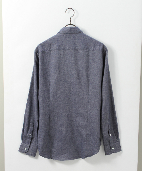 EDIFICE（エディフィス）の「◇C/CA ネルセミワイド （シャツ/ブラウス・メンズ・ホワイト/グレー/グリーン/ネイビー/ブルー/ピンク・46/48/50/44）」の13枚目の写真