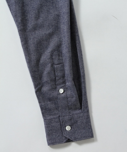 EDIFICE（エディフィス）の「◇C/CA ネルセミワイド （シャツ/ブラウス・メンズ・ホワイト/グレー/グリーン/ネイビー/ブルー/ピンク・46/48/50/44）」の12枚目の写真