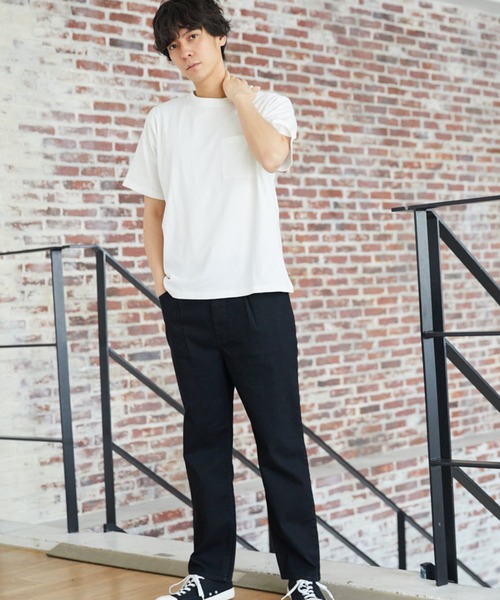 LAKOLE（ラコレ）の「ストレッチデニムワイドパンツ / LAKOLE（デニムパンツ・メンズ・ネイビー/ブラック・SMALL/MEDIUM/LARGE）」の4枚目の写真