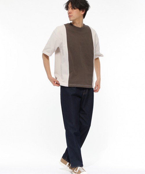 LAKOLE（ラコレ）の「ストレッチデニムワイドパンツ / LAKOLE（デニムパンツ・メンズ・ネイビー/ブラック・SMALL/MEDIUM/LARGE）」の10枚目の写真