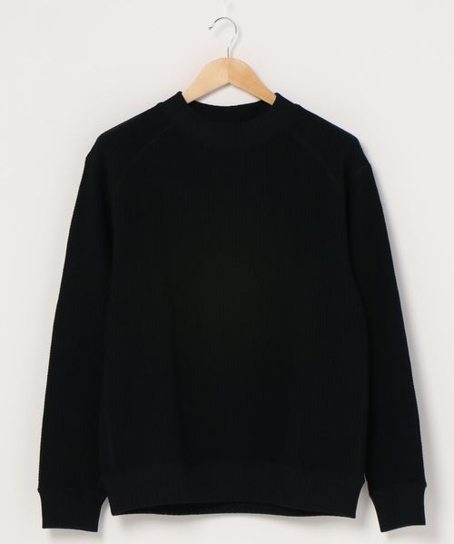 Jackman（ジャックマン）の「JACKMAN/ジャックマン　ワッフルミドルネック　WAFFLE MIDNECK（ニット/セーター・メンズ・ブラック/アイボリー/ダークネイビー/ライトベージュ/ブルー/サンドベージュ・XL/S/M/L）」の14枚目の写真