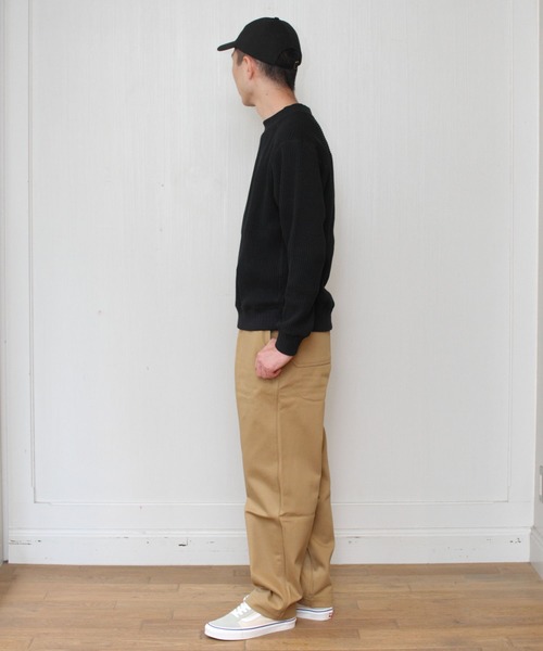 Jackman（ジャックマン）の「JACKMAN/ジャックマン　ワッフルミドルネック　WAFFLE MIDNECK（ニット/セーター・メンズ・ブラック/アイボリー/ダークネイビー/ライトベージュ/ブルー/サンドベージュ・XL/S/M/L）」の11枚目の写真