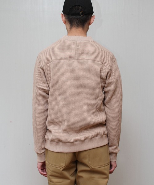 Jackman（ジャックマン）の「JACKMAN/ジャックマン　ワッフルミドルネック　WAFFLE MIDNECK（ニット/セーター・メンズ・ブラック/アイボリー/ダークネイビー/ライトベージュ/ブルー/サンドベージュ・XL/S/M/L）」の17枚目の写真